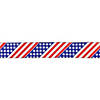 Patriotic Stars and Stripes Flag Wired Craft Ribbon 2.5" x 10 Yards Image 1