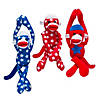 Patriotic Stars Long Arm Stuffed Sock Monkeys - 12 Pc. Image 1