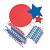 Patriotic Straw Wreath Craft Kit - Makes 3 - Less Than Perfect Image 1