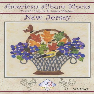 Pattern American Album - New Jersey The Garden State Block 47 15'' by P3 Designs Image 1