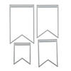 Pattern Pennant Cutting Dies - 4 Pc. Image 1