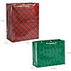 Patterned Christmas Paper Gift Bags with Tags - 6 Pc. Image 1