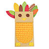 Patterned Paper Bag Turkey Puppet Craft Kit - Makes 12 Image 1