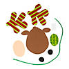 Patterned Reindeer Christmas Ornament Craft Kit - Makes 12 Image 1