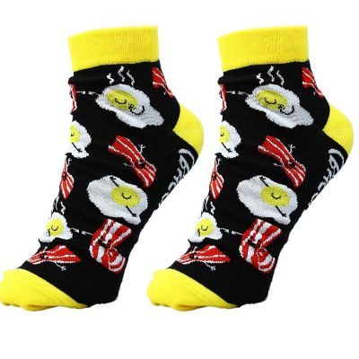 Pavilion Eggs and Bacon Unisex Cotton Blend Ankle Socks 75073 Image 1