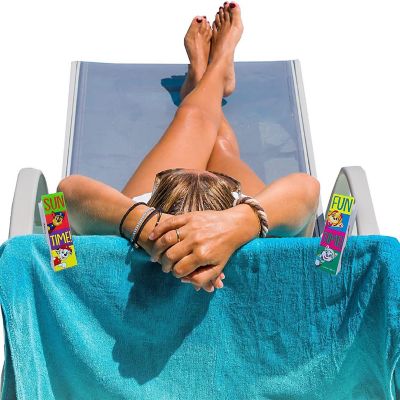 Paw Patrol Beach Towel Clips Sun Fun Time Nickelodeon Pool Secure Bag Chair LogoPegs Image 1
