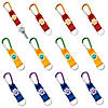 Paw Print Carabiner Keychains - 12 Pc. Image 1