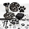 Paw Print Disposable Tableware Kit for 8 Guests Image 1