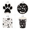 Paw Print Disposable Tableware Kit for 8 Guests Image 1