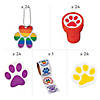 Paw Print Handout Kit for 24 Image 1