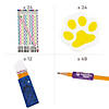 Paw Print Pencil Box Kit for 12 Image 1