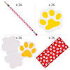 Paw Print Stationery Kit for 24 Image 1