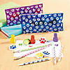 Paw Print Stationery Kit for 24 Image 2