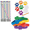 Paw Print Stationery Notepad Kit - 72 Pc. Image 1