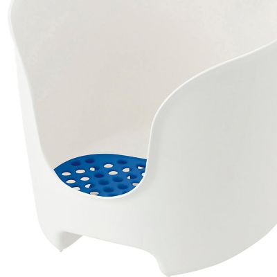 Paw Trax High Wall Litter Box, White/Blue Image 2