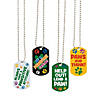 Pawsitive Character Dog Tag Chain Necklaces - 12 Pc. Image 1