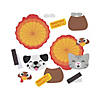 Pawsitively Thankful Silly Animals as Turkeys Magnet Craft Kit - Makes 12 Image 1