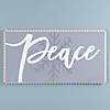 Peace and Snowflake Sign 24"L Image 1