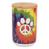 Peace Paw  Ceramic Treat Canister Image 1