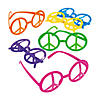 Peace Sign Eyeglasses- 12 Pc. Image 1