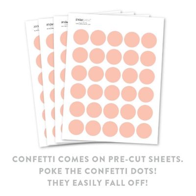 Peach Confetti 180-Pack Image 1