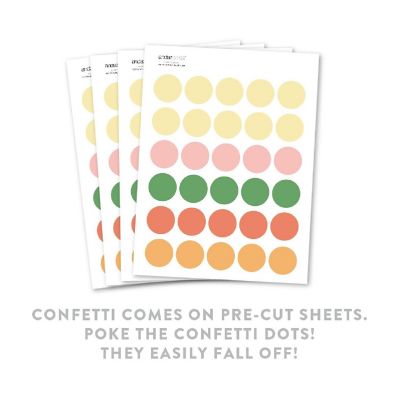 Peach Green Spring Confetti 180-Pack Image 1