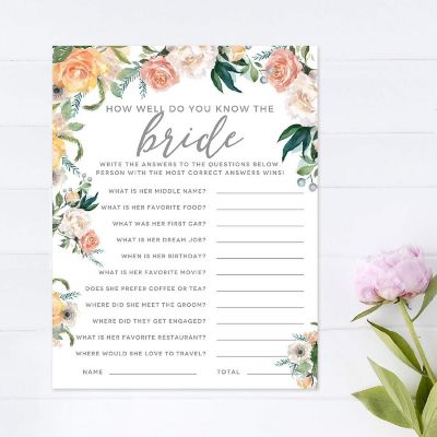 PeachCor Floral HowWellBride? 20pk Image 3