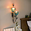 Peacock Blossom Candle Wall Sconce 14.25&#8221; Tall Image 4