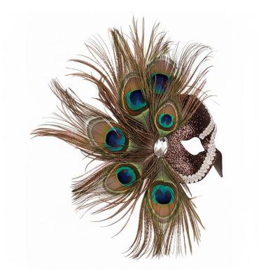 Peacock Heaven Black Mask Costume Accessory Image 2