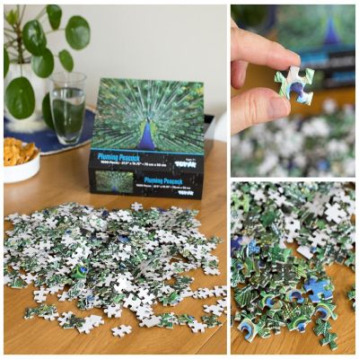 Peacock Plume Wild Zoo Animal 1000 Piece Jigsaw Puzzle Image 3