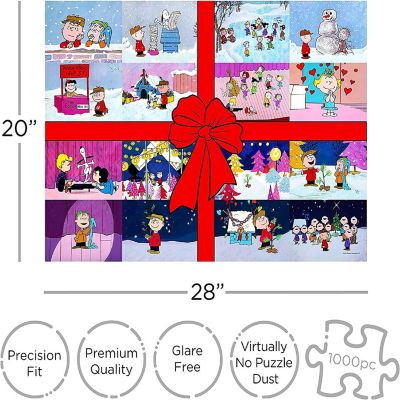Peanuts Charlie Brown Christmas Present 1000 Piece Jigsaw Puzzle Image 1