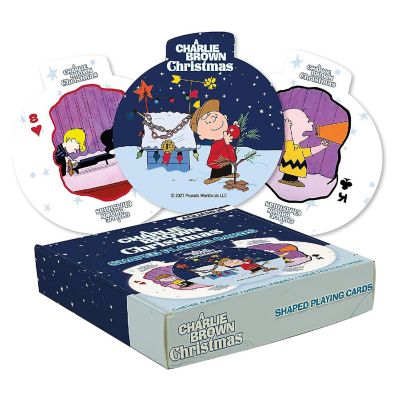 Peanuts Charlie Brown Christmas Shaped Playing Cards Image 1