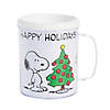 Peanuts&#174; Color Your Own Christmas Plastic Mugs - 12 Ct. Image 1