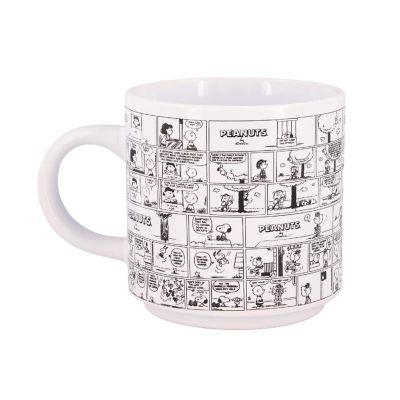 Peanuts Comic Panels 2-Piece Ceramic Stackable Mug Set  Each Holds 13 Ounces Image 3