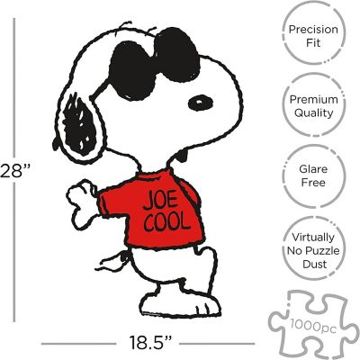 Peanuts Joe Cool Shaped 1000 Piece Jigsaw Puzzle Image 1