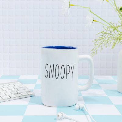 Peanuts Snoopy Ceramic Pottery Mug Holds 25 Ounces Image 2