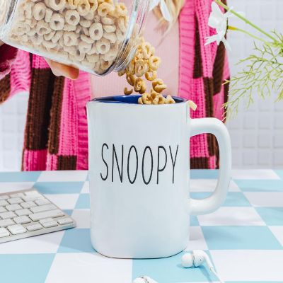 Peanuts Snoopy Ceramic Pottery Mug Holds 25 Ounces Image 3
