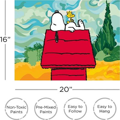 Peanuts Snoopy Chill Art by Numbers Image 1