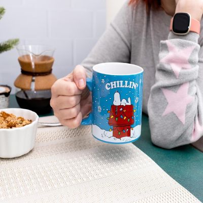 Peanuts Snoopy "Chillin" Ceramic Mug  Holds 20 Ounces Image 3