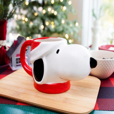 Peanuts Snoopy Christmas 3D Sculpted Ceramic Mug  Holds 20 Ounces Image 3