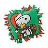 Peanuts<sup>&#174;</sup> Christmas Snoopy & Woodstock Fleece Tied Pillow Craft Kit - Makes 6 Image 1