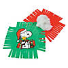 Peanuts<sup>&#174;</sup> Christmas Snoopy & Woodstock Fleece Tied Pillow Craft Kit - Makes 6 Image 1