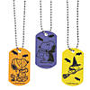 Peanuts<sup>&#174;</sup> Halloween Dog Tag Necklaces - 12 Pc. Image 1