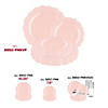 Pearl Pink Round Lotus Plastic Dinnerware Value Set - (120 Settings) Image 4