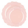Pearl Pink Round Lotus Plastic Dinnerware Value Set - (20 Settings) Image 1