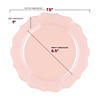 Pearl Pink Round Lotus Plastic Dinnerware Value Set - (20 Settings) Image 3