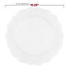Pearl White Round Lotus Plastic Dinnerware Value Set - (20 Settings) Image 2