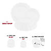 Pearl White Round Lotus Plastic Dinnerware Value Set - (20 Settings) Image 4