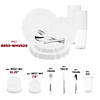 Pearl White Round Lotus Plastic Wedding Value Set - (60 Settings) Image 3
