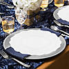 Pearl White Round Lotus Plastic Wedding Value Set - (60 Settings) Image 4